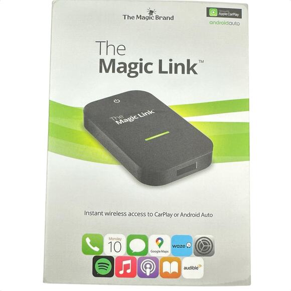 Magic Link Wireless CarPlay Adapter Convert Apple CarPlay Android to Wireless - Picture 3 of 3